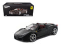 Ferrari 458 Italia Spider Matt Black Elite Edition 1/18 Diecast Car